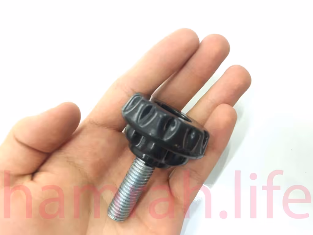 پیچ خروسکی فلکه ای 12 دوازده پر ارتفاع رزوه 35 mm