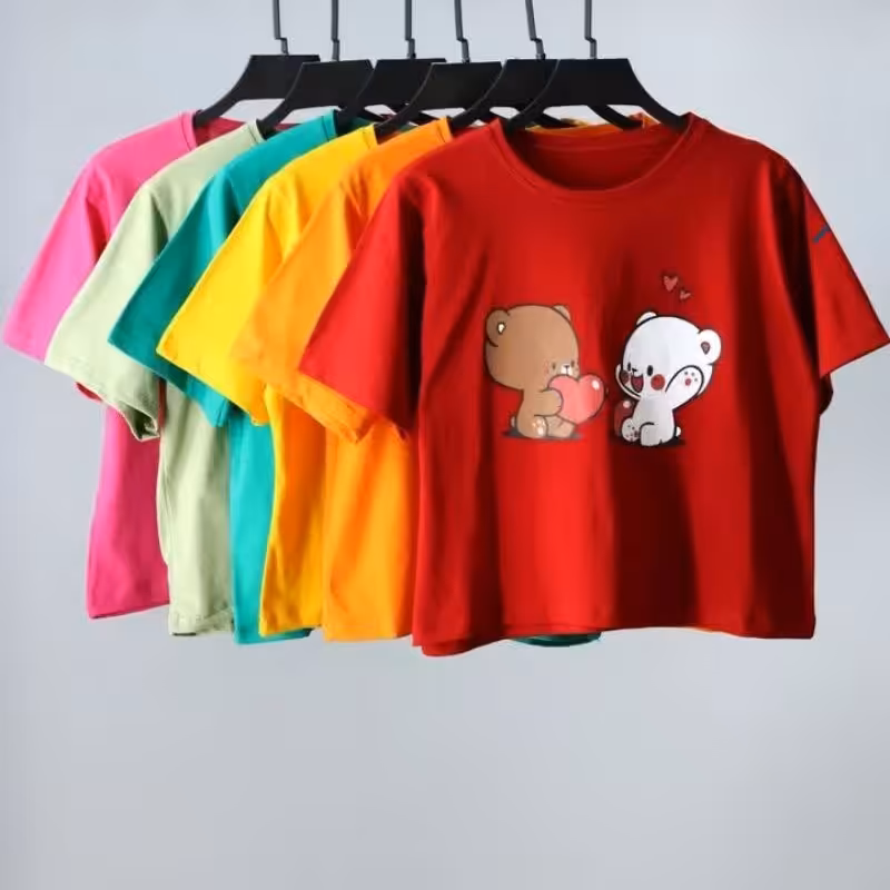 کراپ نخ پنبه نرم و لطیف مناسب 36 تا 44 در 10 رنگ زیبا قد 48  دورسینه 100