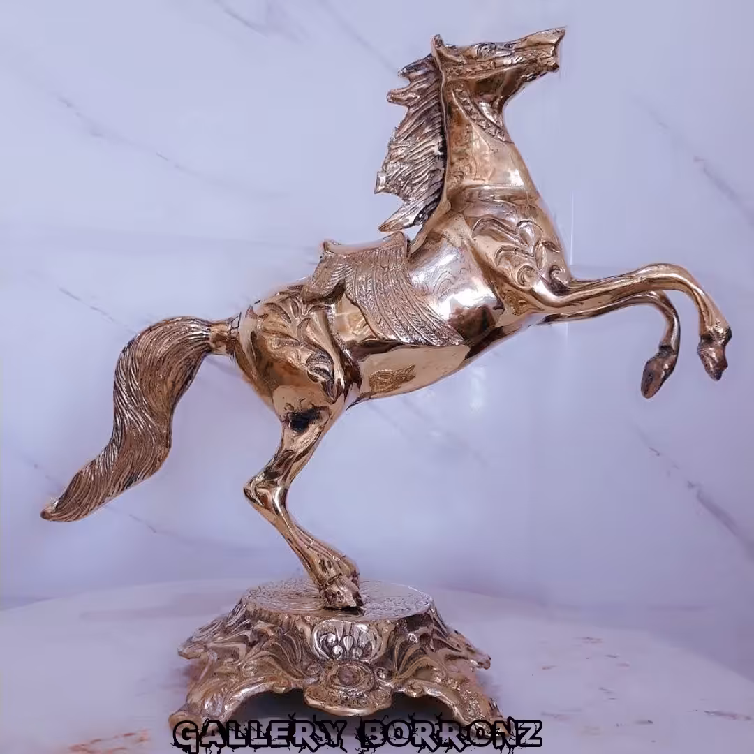 اسب برنزی(برنجی) رومیزی (کد 03)...ارسال با تیپاکس بصورت پس کرایه