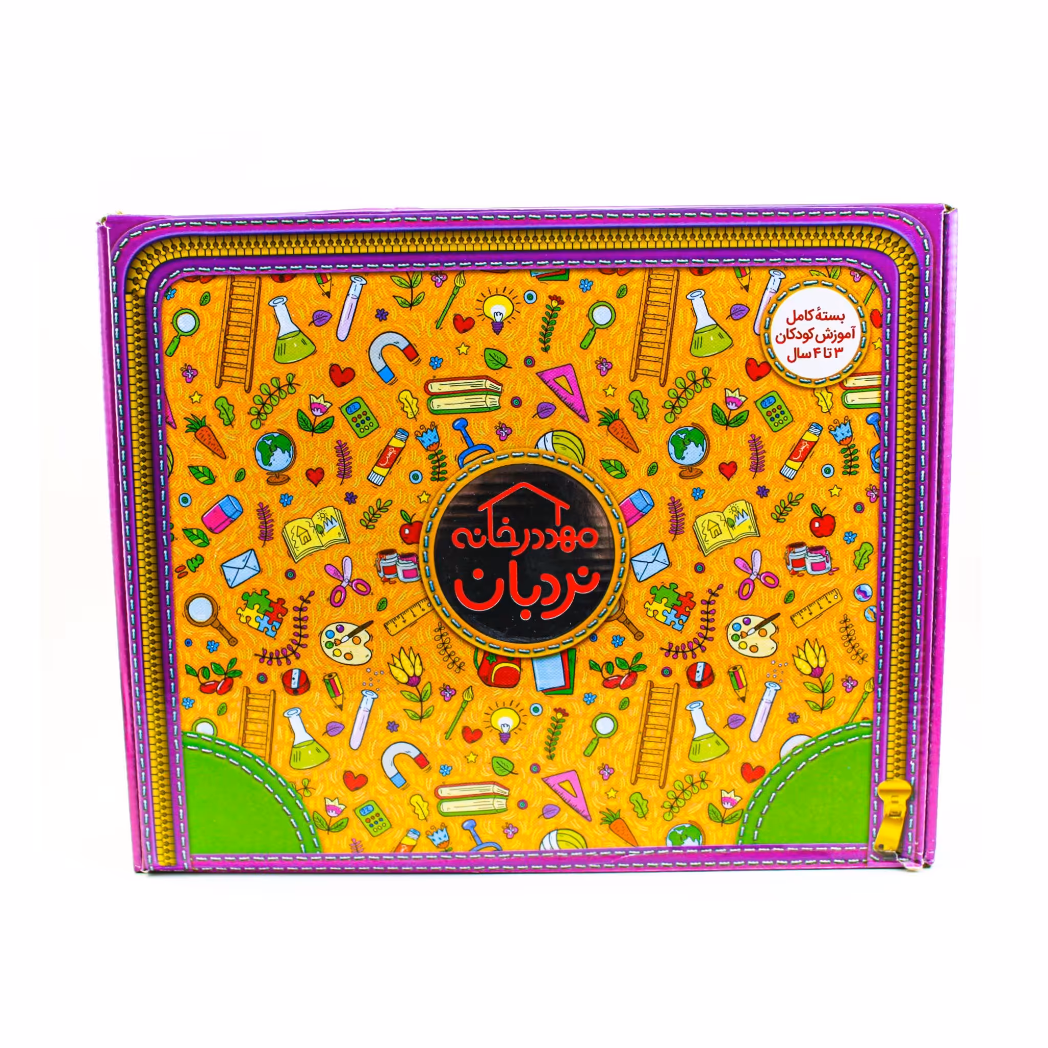 مجموعه آموزشی پک مهدکودک در خانه (جعبه دار)
بسته ی کامل آموزش پیش از دبستان کودکان 3 تا 4 سال