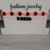 دستبند بافت حدیدرنگ ثابت ست 2تایی