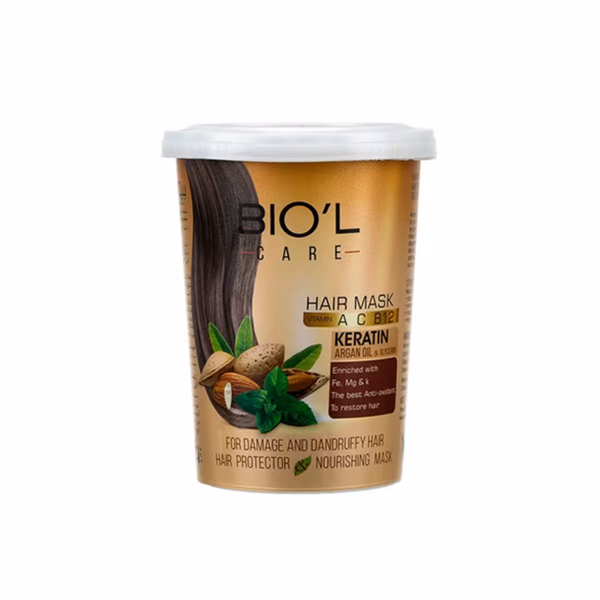 ماسک مو تغذیه کننده بیول حاوی عصاره بادام و نعنا