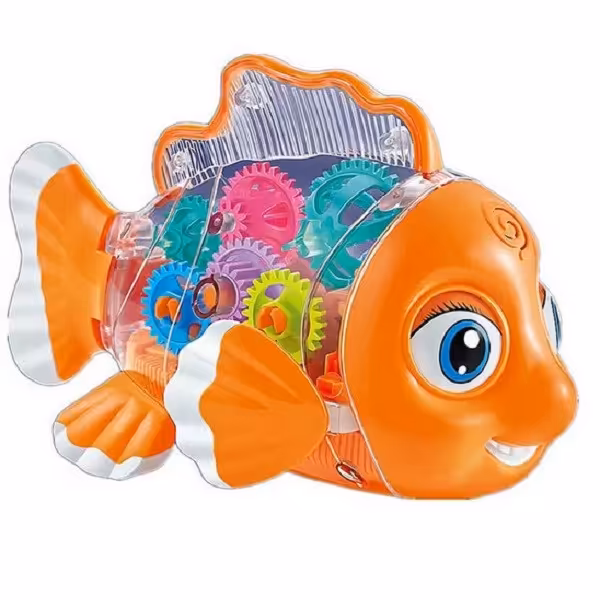 اسباب بازی مدل ماهی موزیکال چرخ دنده ای 