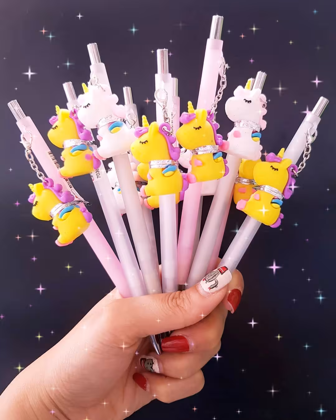 مداد نوکی آویز سيليکونی طرح يونيکورن 0.7