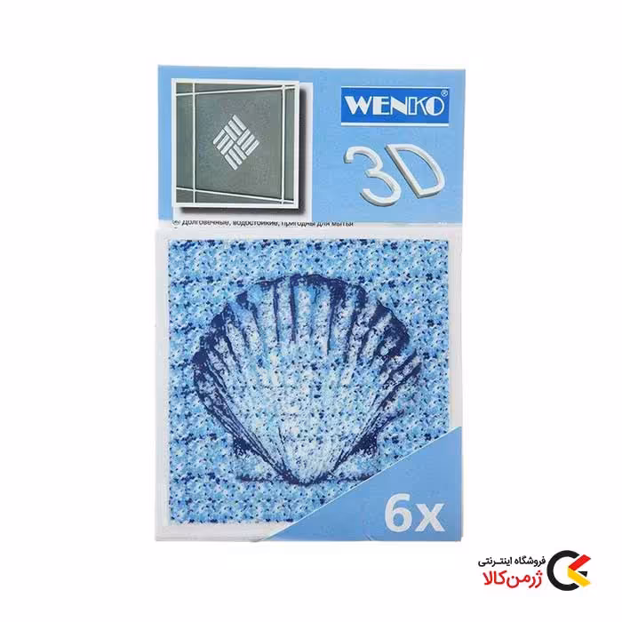 برچسب سه بعدی شیشه و کاشی مدل Fliesendekor طرح صدف دریایی