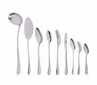 سرویس قاشق و چنگال 57 پارچه ناب استیل مدل Venice