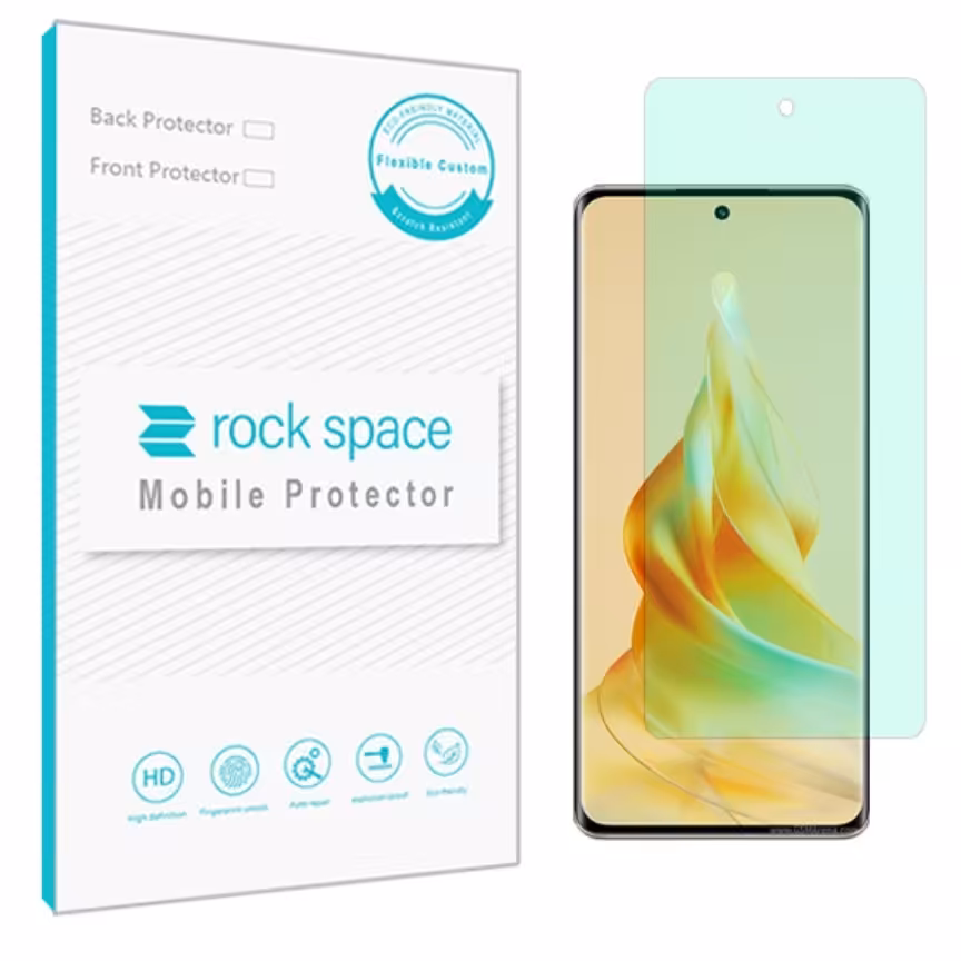 گلس اوپو Reno8 T 5G مدل نانو هیدروژل گرین لایت برند راک اسپیس