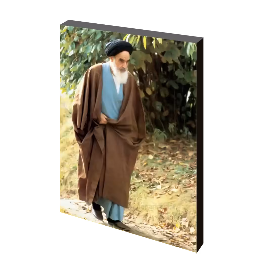تابلو شاسی امام خمینی (ره) در طبیعت مدل 2s2