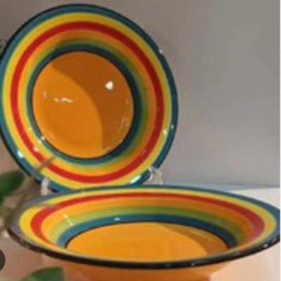 بشقاب گود خورشت خوری رنگین کمان 23