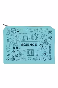 زیپ کیف سایز A4 Science آبی روشن دات نوت