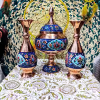 ست مس و پرداز  دو گلدان 20 و شکلات خوری 25 قیمت تولیدی دست اول 