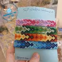 پک چهار عددی دستبند دوستی طرح تیارا (بدون گیس اضافه) محصول کاملا دستساز تیم گوزن آبی با ارسال رایگان