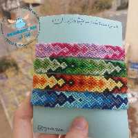پک چهار عددی دستبند دوستی طرح تیارا (بدون گیس اضافه) محصول کاملا دستساز تیم گوزن آبی با ارسال رایگان