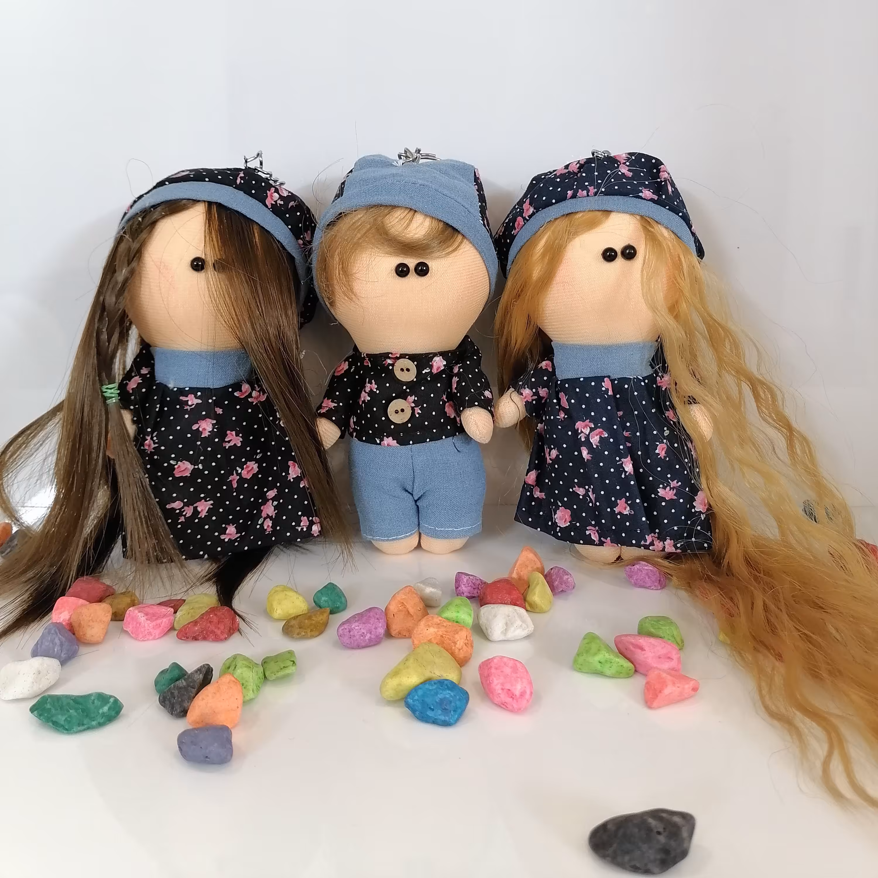 عروسک روسی 15 سانت جاسوئیچی ست گل دار زیبا 