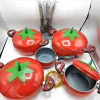 سرویس قابلمه 17پارچه طرح میوه