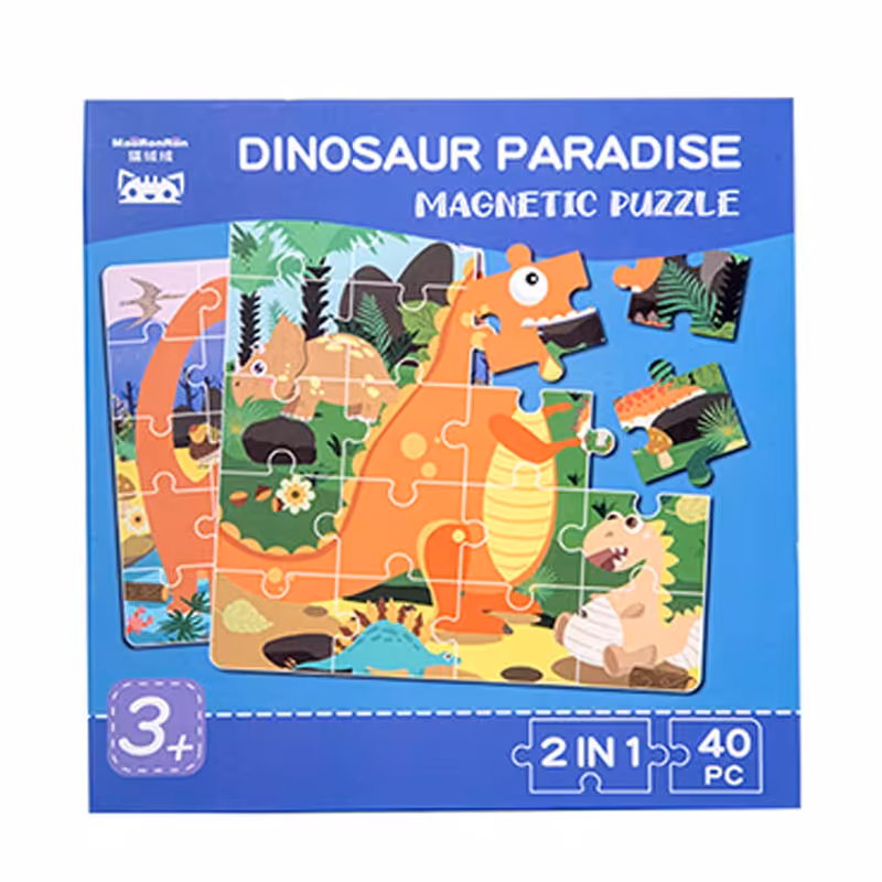 پازل مگنتی 2 در 1 طرح دایناسور کد P/980296/A