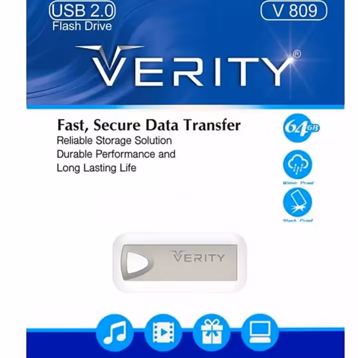 فلش مموری وریتی مدل V809 ظرفیت 64 گیگابایت