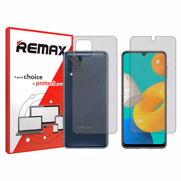 گلس صفحه نمایش و پشت گوشی سامسونگ Galaxy M32 4G مدل مات برند ریمکس کد SS