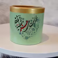 گلدان سفالی طرح خطاطی سایز کوچک