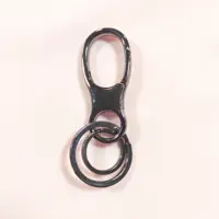 جاکلیدی کمری فلزی دو حلقه مشکی