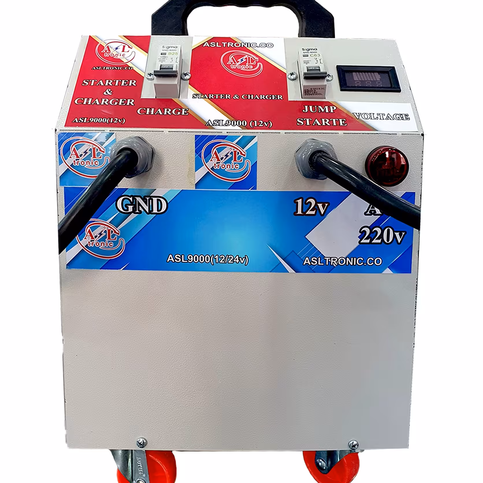 استارتر و شارژر باتری خودرو صنعتی مدل Asl-9000