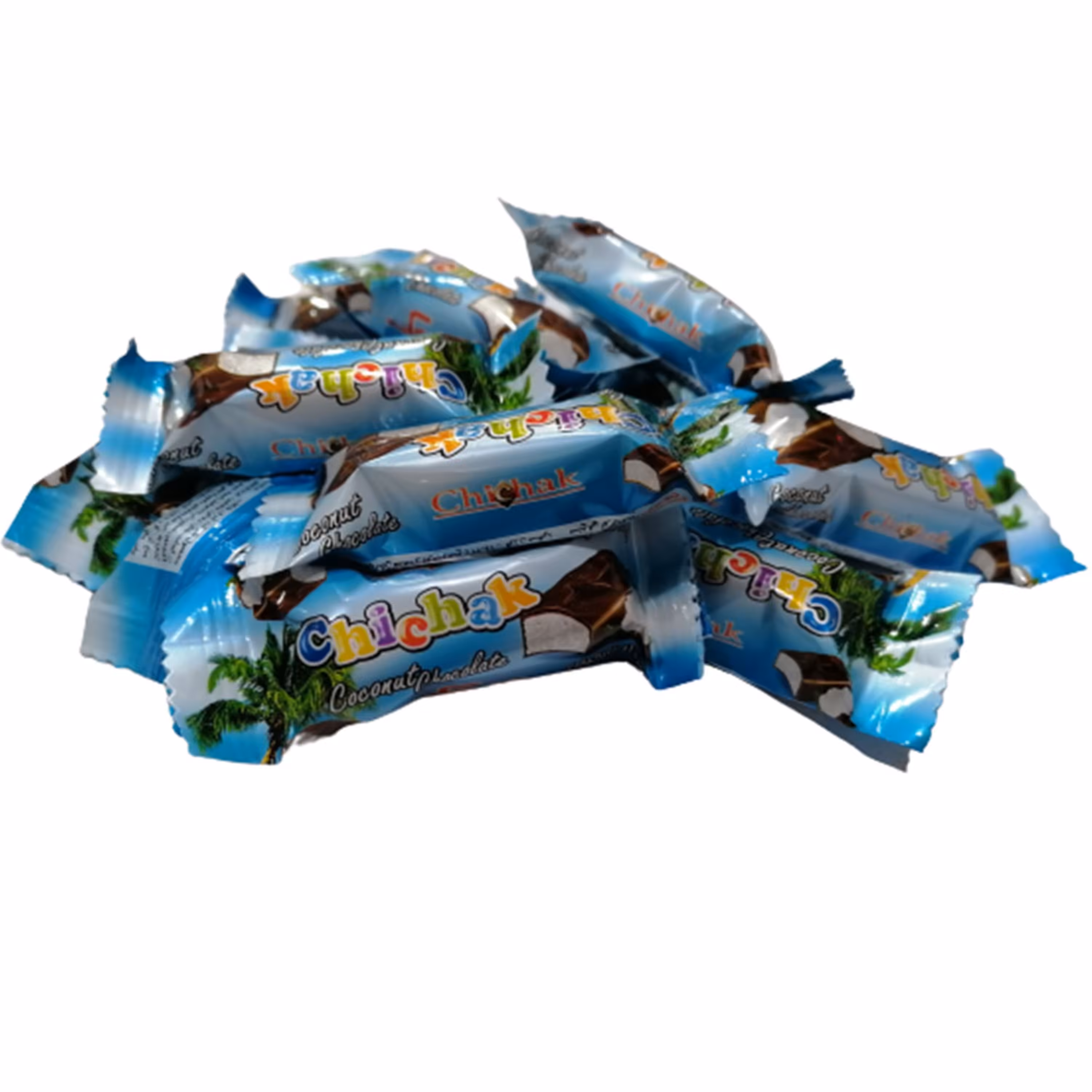 شکلات نارگیلی با روکش کاکائو چیچک 100 گرمی