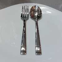 قاشق و چنگال ای تی سی ATC  مدل A935 اعلا با ضخامت بالا و استیل نگیر