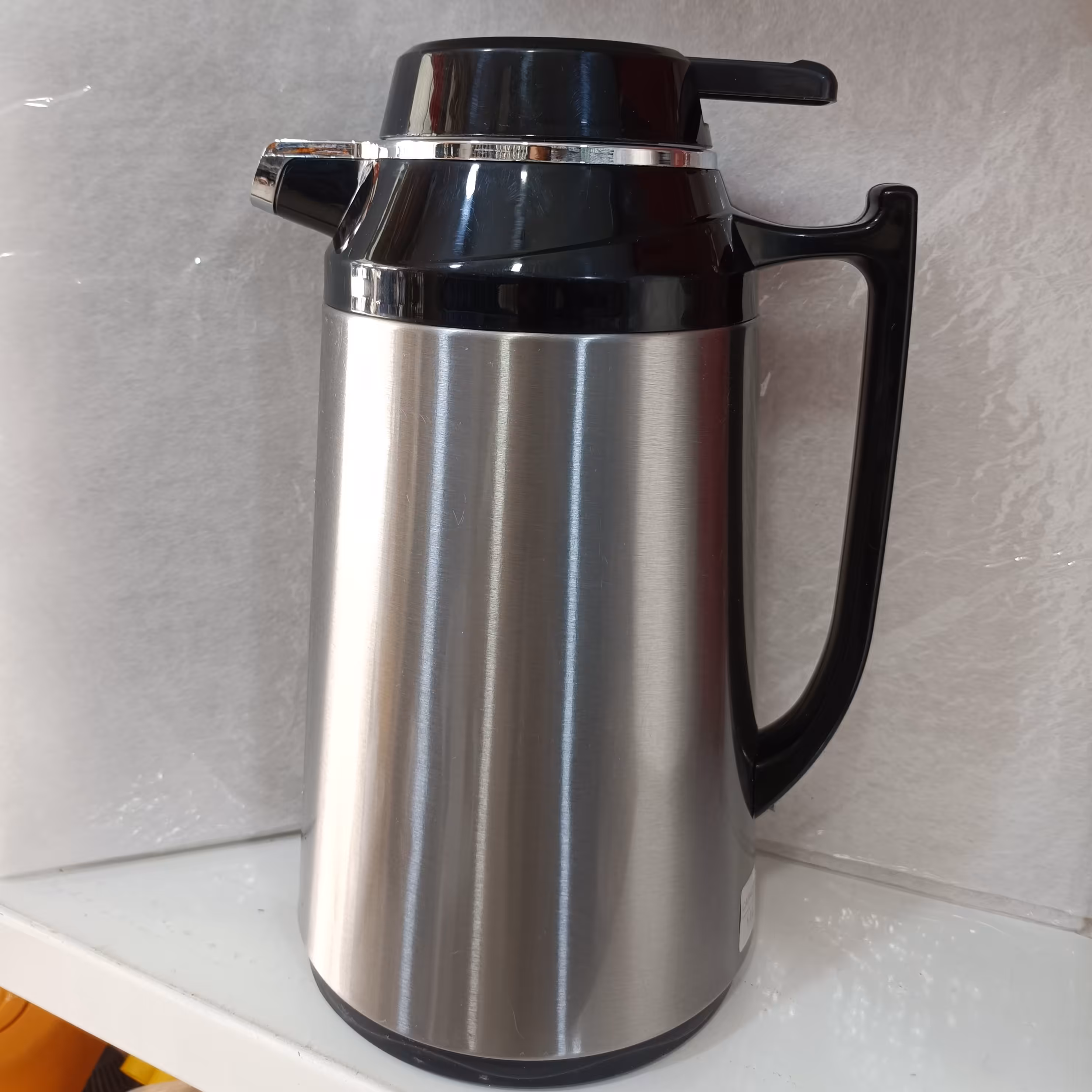 فلاسک  1 لیتری  بدنه  استیل  داخل  شیشه ROSE