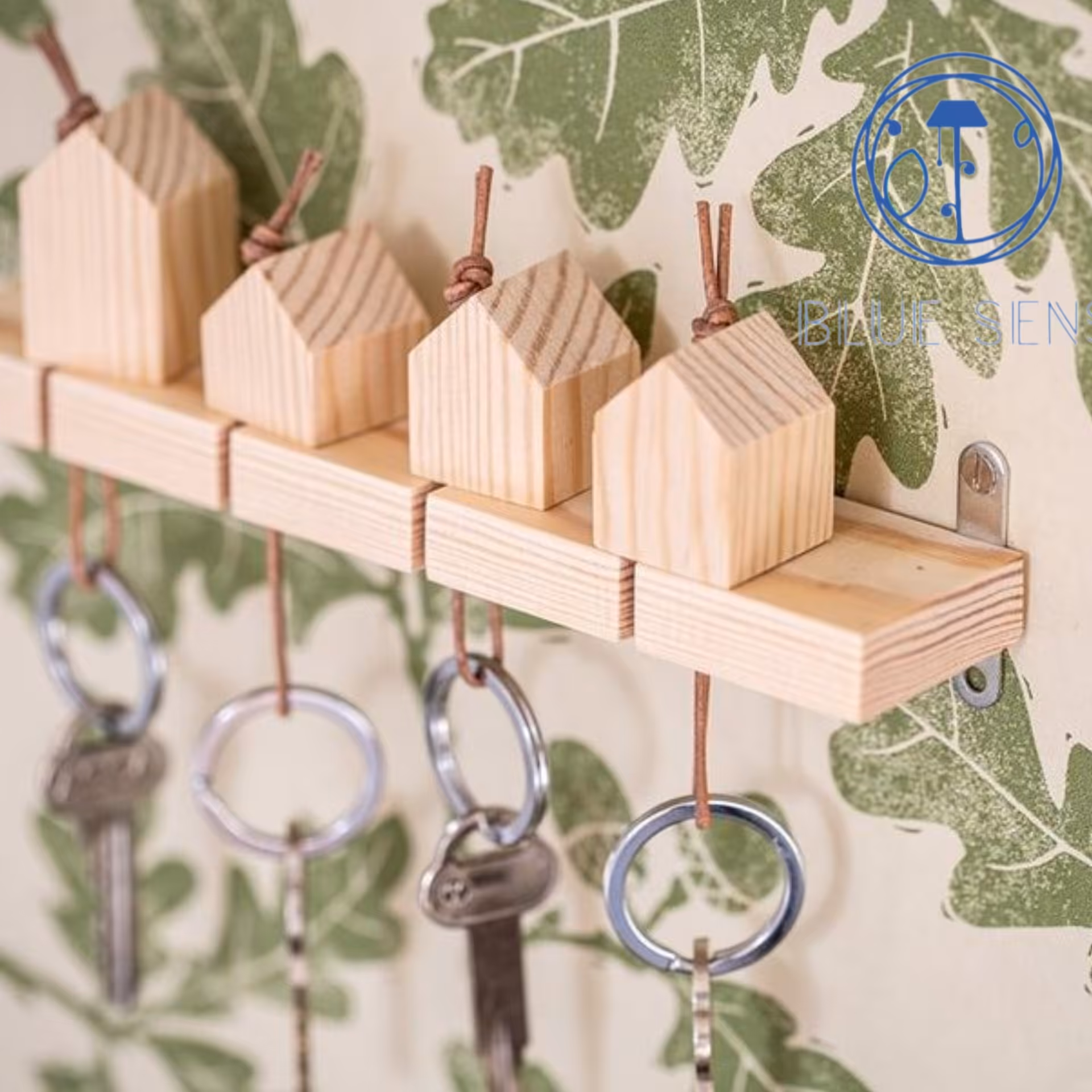 جاکلیدی طرح هوم، چوب خام ، ساده و شیک