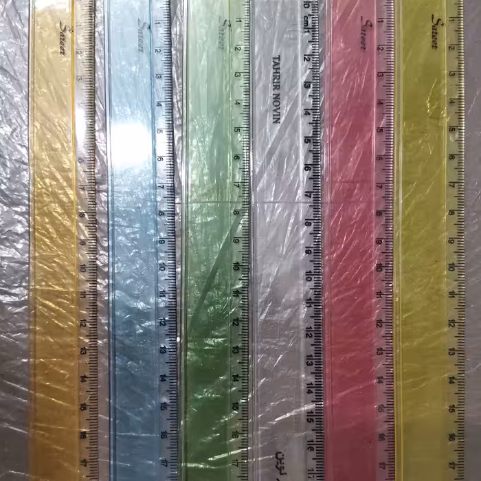 خط کش 20 سانتی ساده و ژله ای