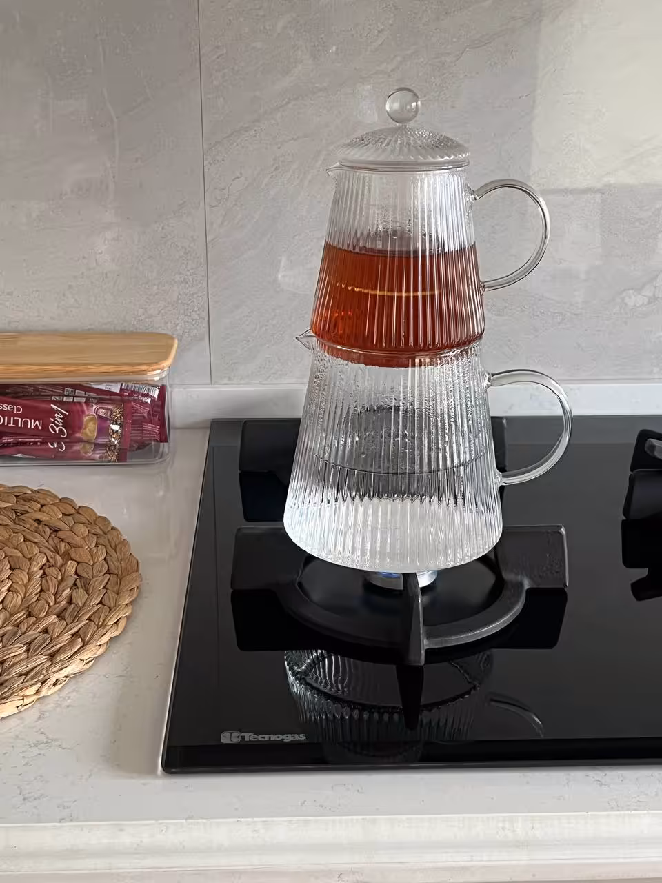 کتری قوری پیرکس مدل شیاردار کد 2929