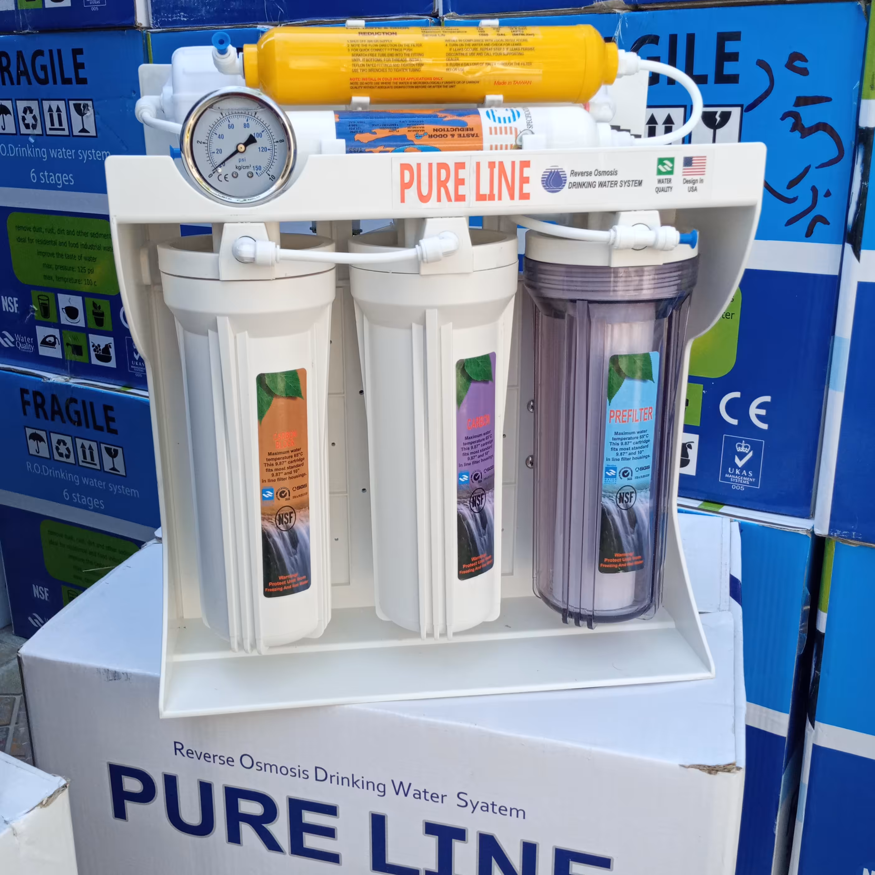 تصفیه آب خانگی پیورلاین 6مرحله پمپ تایوان