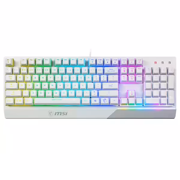 کیبورد مکانیکی گیمینگ ام اس آی مدل VIGOR GK30 WHITE