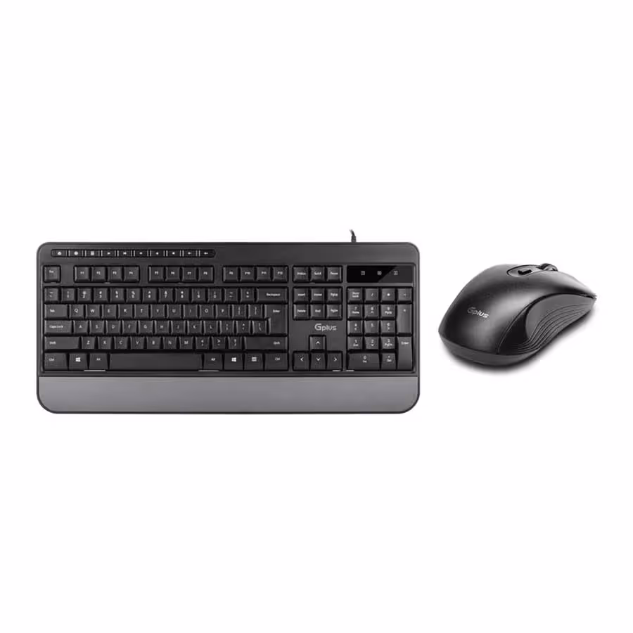 قیمت و خرید کیبورد و ماوس بی‌سیم جی پلاس مدل GMK-C320W | یاس ارتباط