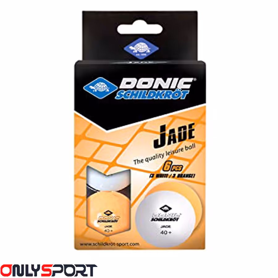 توپ پینگ پنگ 6 عددی دونیک مدل Jade سفید (اقساط)