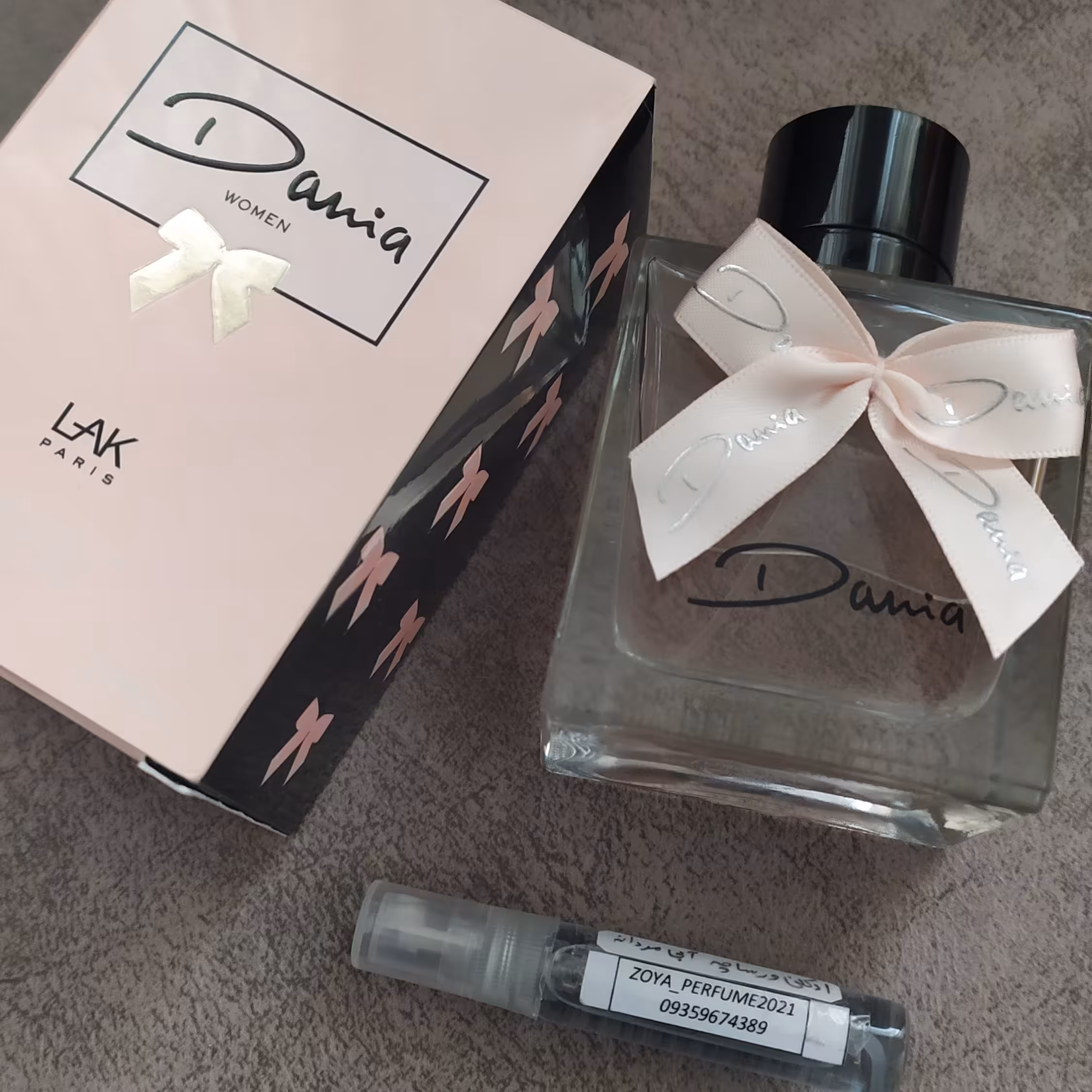 یه شیشه  دکانت 10 میلی از ادکلن اورجینال،جی پارلیس دانیا زنانه. بسیار عاشقانه،دخترانه ای گلی و ملایم 