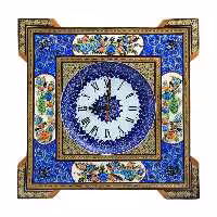 ساعت دیواری خاتم کاری مدل خورشیدی سایز  42 سانت