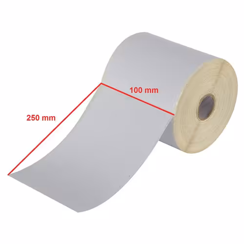 لیبل کاغذی 250*100 رول 250 عددی
