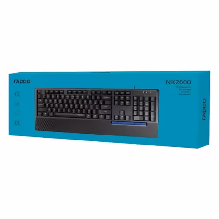 کیبورد سیم دار رپو مدل NK2000 گارانتی تا برج 9 سال 1403