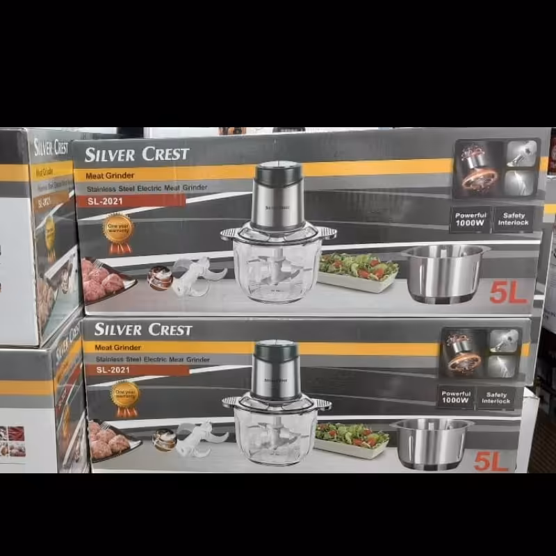 خردکن 5 لیتری دوقلوی سیلورکرست ..یعنی یه کاسه فلزی داره و یه کاسه شیشه ای پیرکس..کیفیت عالی 