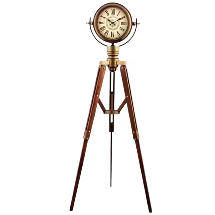 ساعت سه پایه مدرن چوبی مدل RUFINO کد MFC-9123
