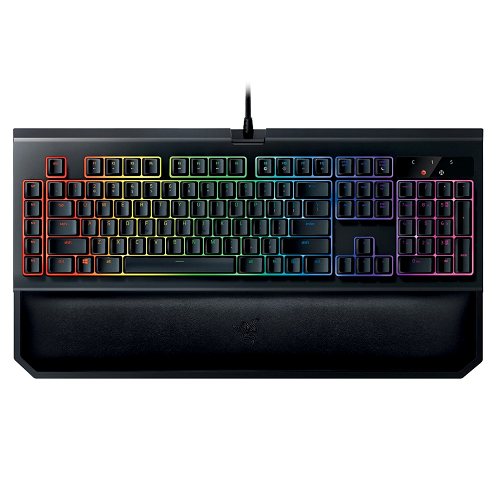 قیمت و خرید کیبورد گیمینگ باسیم ریزر مدل BLACKWIDOW CHROMA V2 Yellow Switch | یاس ارتباط