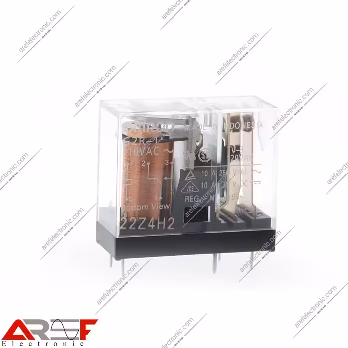 رله امرن مدل G2R-1 دارای 110 ولت و 5 پین 10 آمپر - فروشگاه عارف الکترونیک