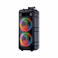 اسپیکر  خوانندگی بلوتوثی چمدانی 16 اینچ با دستگیره قابل حمل مدل ZQS 8211 با کیفیت صدای عالی و رقص نورهای جذاب