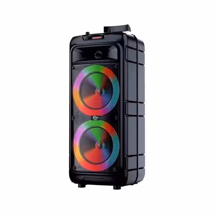 اسپیکر  خوانندگی بلوتوثی چمدانی 16 اینچ با دستگیره قابل حمل مدل ZQS 8211 با کیفیت صدای عالی و رقص نورهای جذاب
