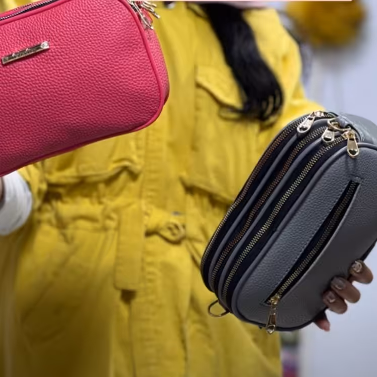 کیف زنانه 4 زیپ جادار،شیک در خوشحالی فروشی