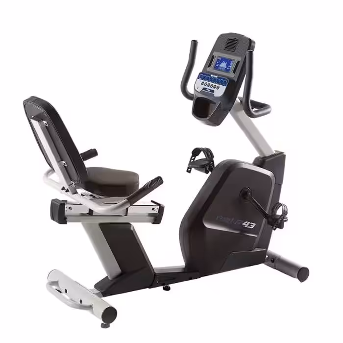 دوچرخه ثابت حرفه ای خانگی پشتی دار ؛ مگنت برقی و برنامه دار ؛ فیول مدل R43