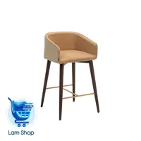 صندلی دسته دار کانتر نایس پایه چوبی N301BW نظری(زمان ارسال 15 تا 20 روز کاری)