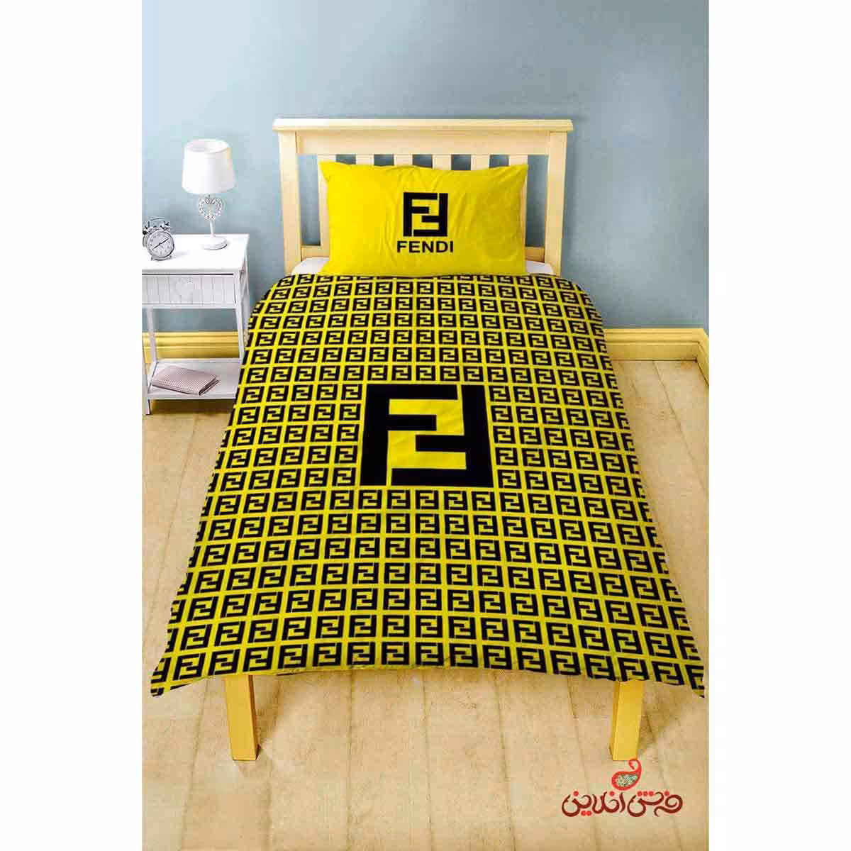 روتختی طرح فندی زرد(FENDI) کد 2688