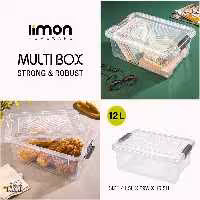 باکس مستطیل 12 لیتر لیمون کد 2399